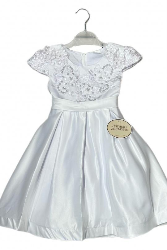 Robes Enfant & Bébé  Blanc Esther  R-2F Efashion Paris