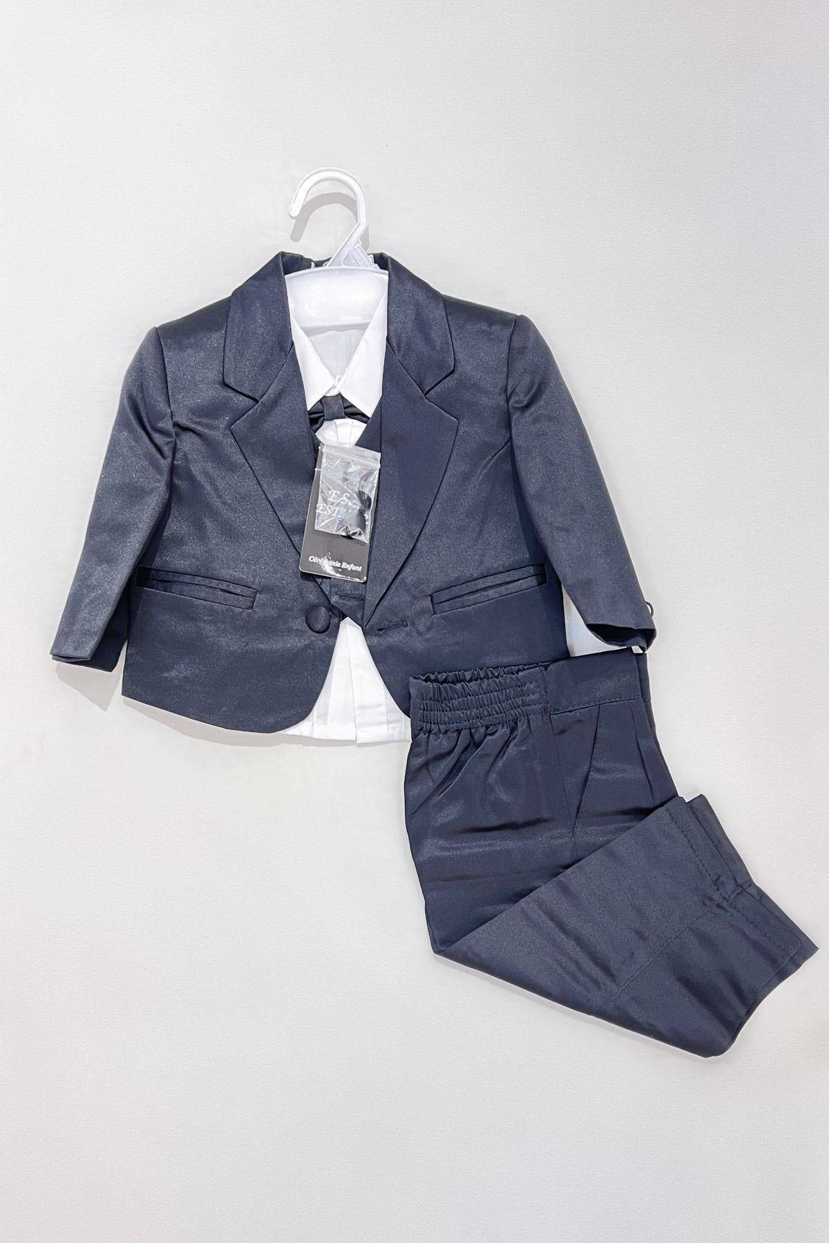 Ensembles Enfant & Bébé  Noir Esther  COSTUME BÉBÉ SATIN  #c Efashion Paris