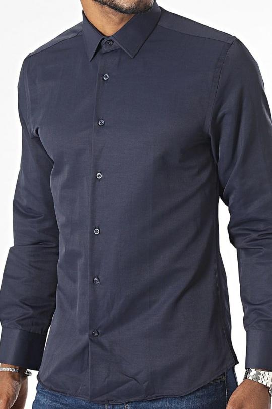 Chemises Homme Marine MACKTEN MKP243 Efashion Paris