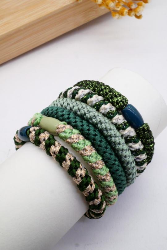 Accessoires de cheveux Accessoires Kaki MIMIKO  ELASTIQUE A CHEVEUX  Efashion Paris