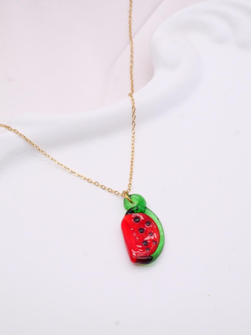 Necklaces Accessories Gold MIMIKO  CO-PASTEQUE EN VERRE  #c Efashion Paris
