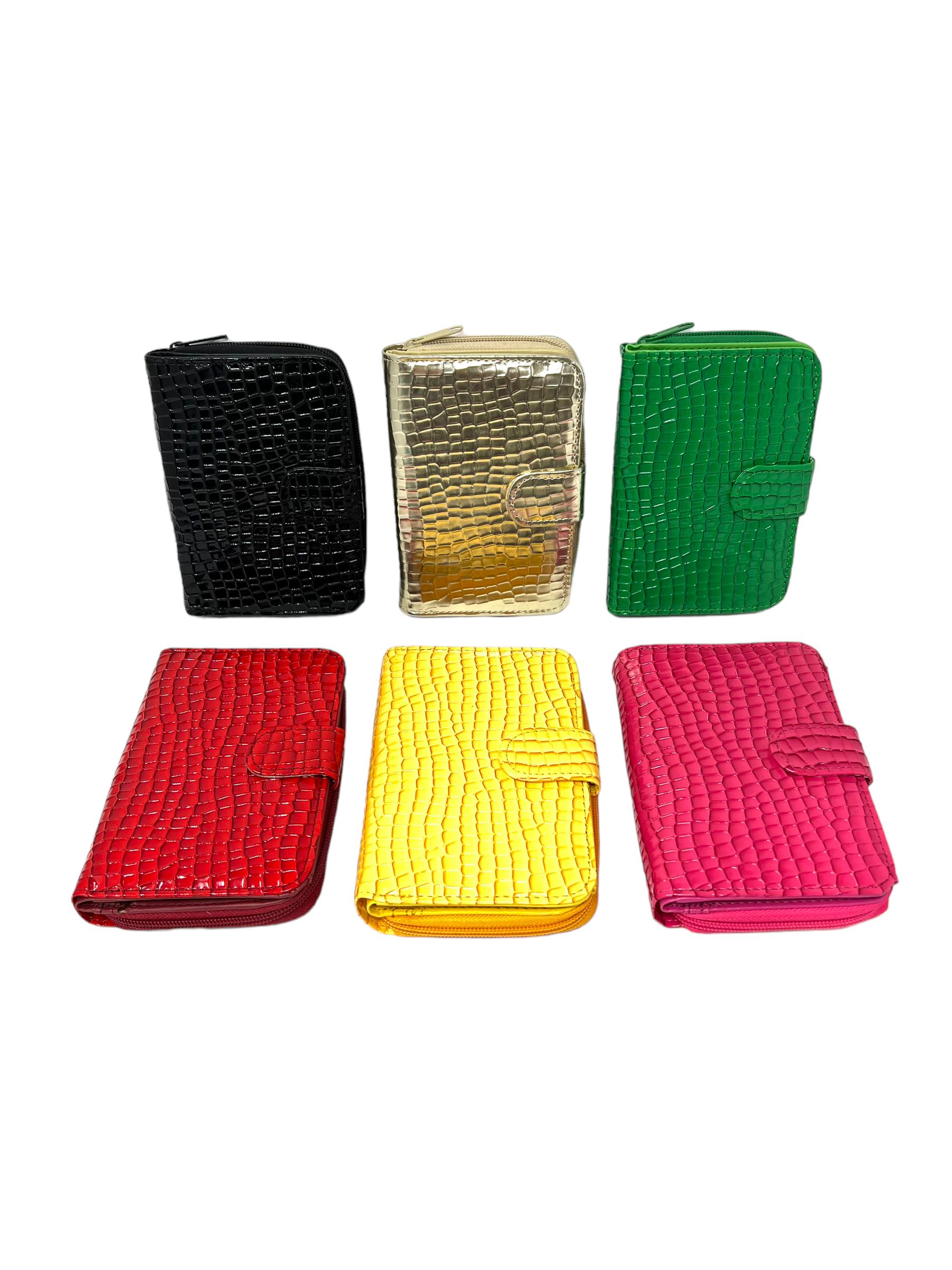 Monederos & estuches Marroquinería Colores mixtos DH DIFFUSION 333-G1618 CROCO #c Efashion Paris
