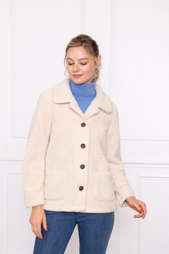 Coats Women Khaki FREDA A032 Efashion Paris