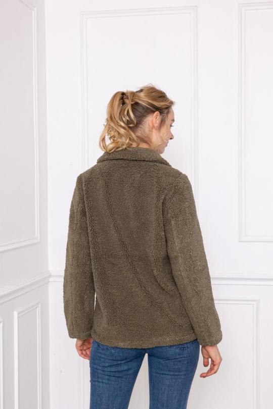 Coats Women Khaki FREDA A032 Efashion Paris