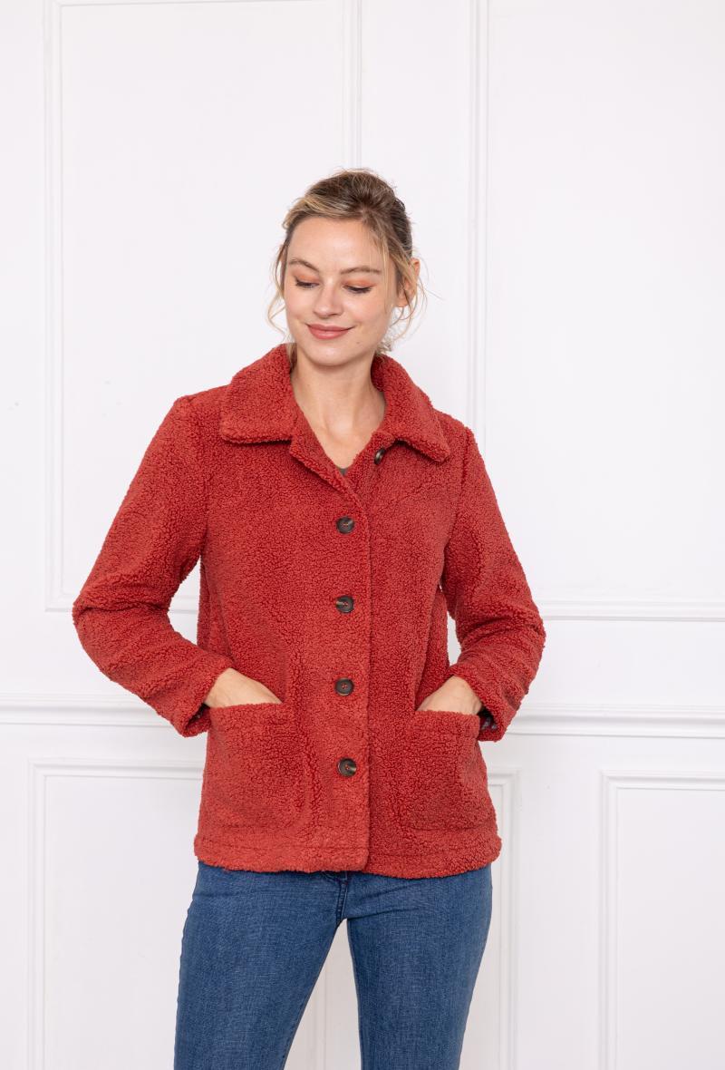 Coats Women Khaki FREDA A032 #c Efashion Paris