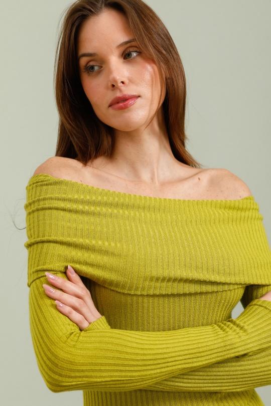 Jumpers Women Green apple ROSY DAYS - DESVENCHY T812 Efashion Paris