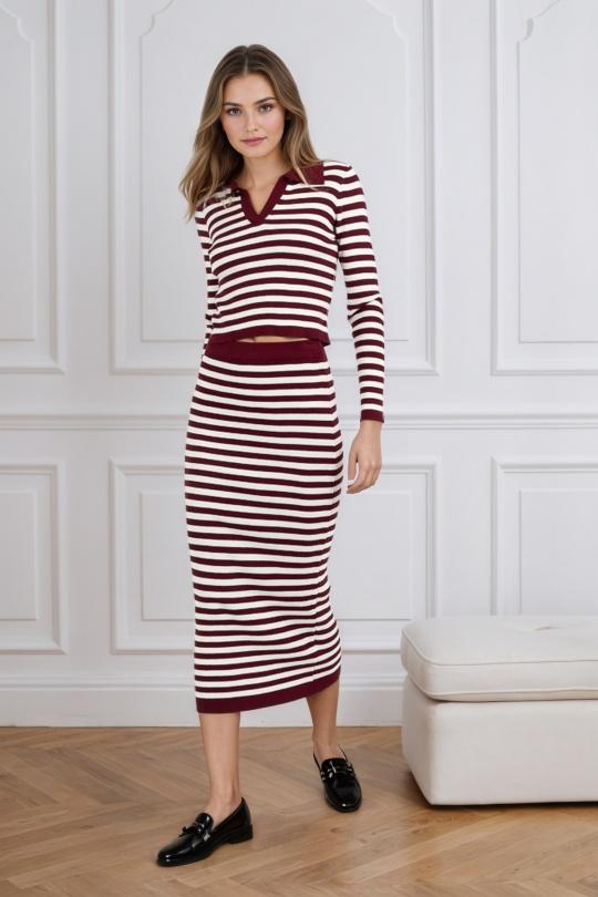 Conjuntos Mujer Burgundy ROSY DAYS - DESVENCHY Z98 Efashion Paris