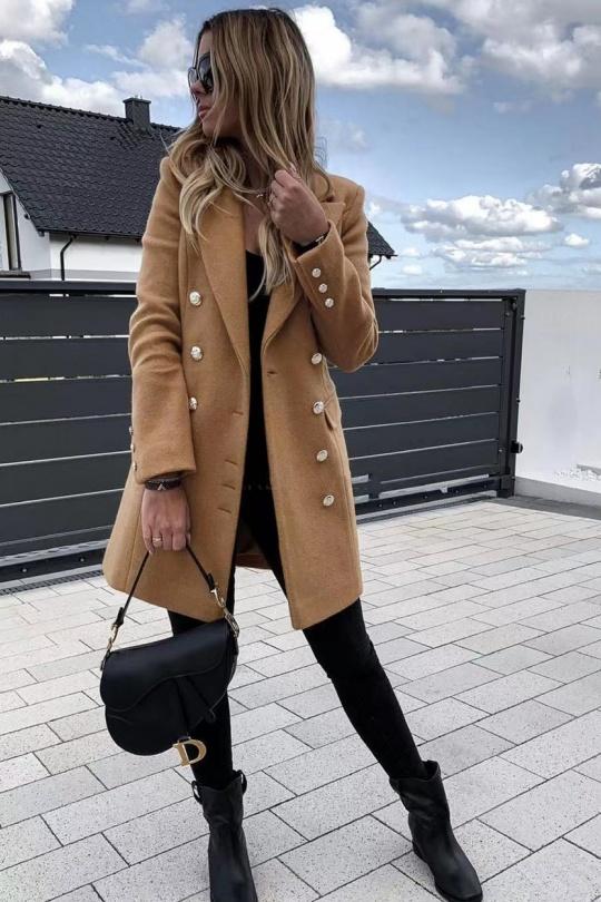 Coats Women Royale blue ROSY DAYS - DESVENCHY X3828 Efashion Paris