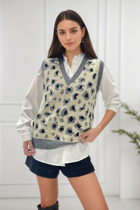 Maglioni Donna Grey ROSY DAYS - DESVENCHY A9027 Efashion Paris