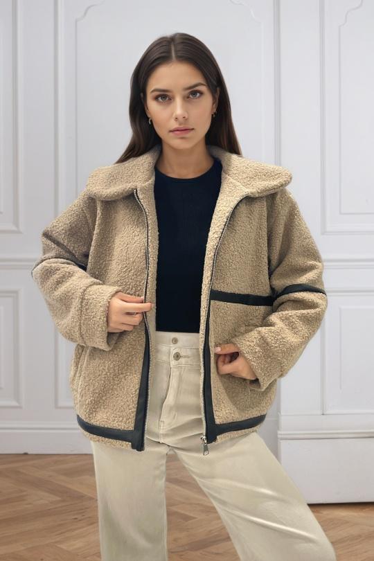 Jackets Women Beige ROSY DAYS - DESVENCHY M24568 Efashion Paris