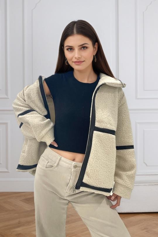 Jackets Women Cream ROSY DAYS - DESVENCHY M24568 Efashion Paris