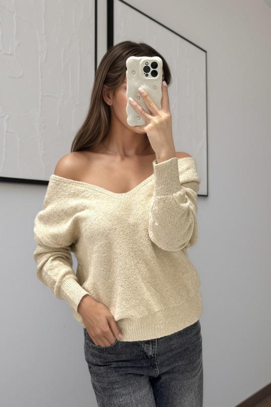 Maglioni Donna Beige ROSY DAYS - DESVENCHY Z91 Efashion Paris