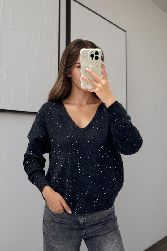 Jumpers Women Black ROSY DAYS - DESVENCHY Z91 Efashion Paris