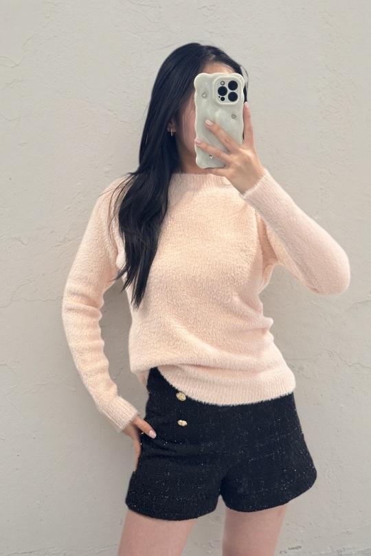 Jumpers Women Light pink ROSY DAYS - DESVENCHY A9026 Efashion Paris