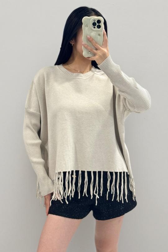 Pulls Femme Beige ROSY DAYS - DESVENCHY Z106 Efashion Paris
