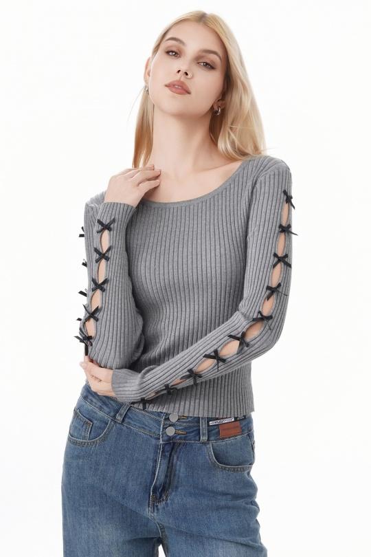 Jumpers Women Grey ROSY DAYS - DESVENCHY Z115 Efashion Paris