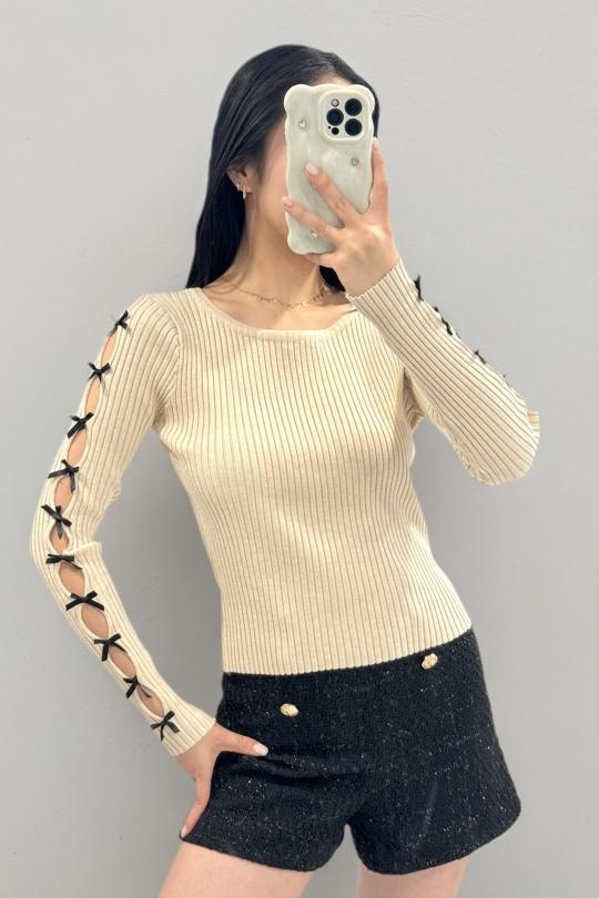 Jumpers Women Beige ROSY DAYS - DESVENCHY Z115 Efashion Paris