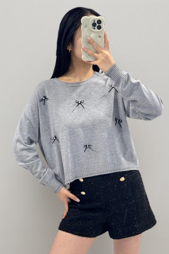 Jumpers Women Grey ROSY DAYS - DESVENCHY Z109 Efashion Paris