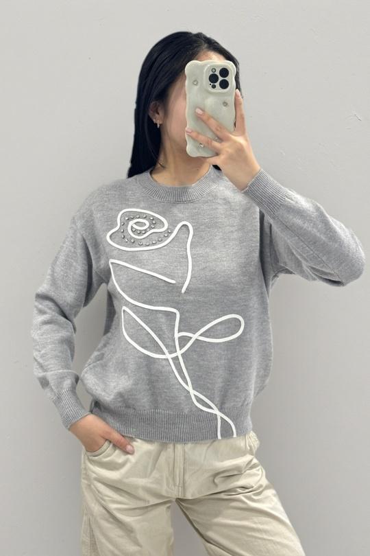 Jumpers Women Grey ROSY DAYS - DESVENCHY Z128 Efashion Paris