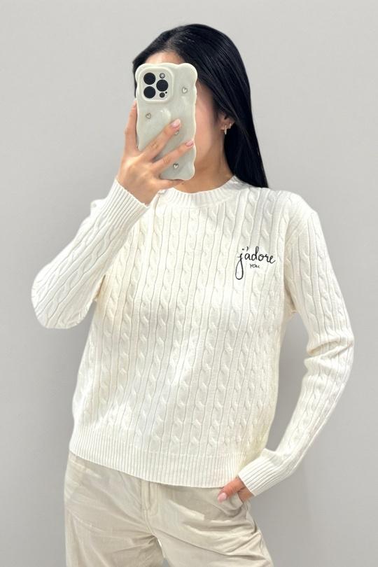 Pulls Femme Ecru ROSY DAYS - DESVENCHY Z100 Efashion Paris