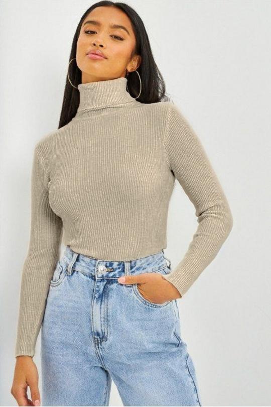 Jumpers Women Taupe ROSY DAYS - DESVENCHY G3264 Efashion Paris