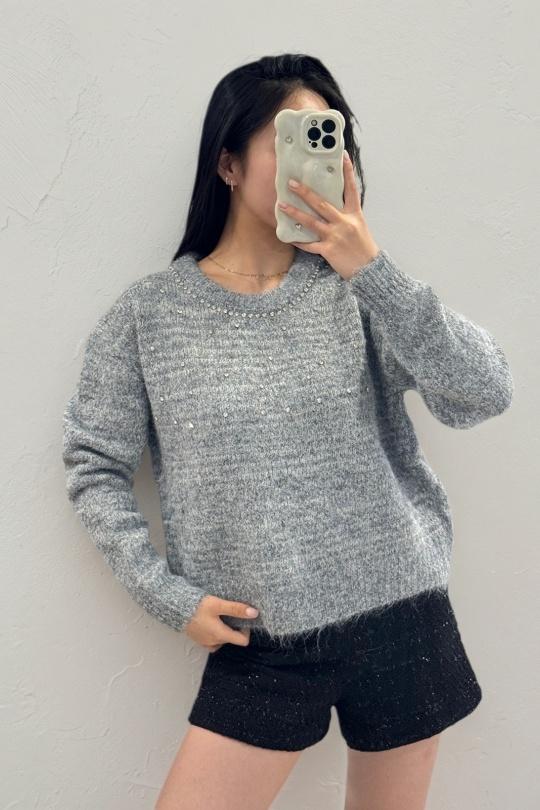 Jumpers Women Grey ROSY DAYS - DESVENCHY A9022 Efashion Paris