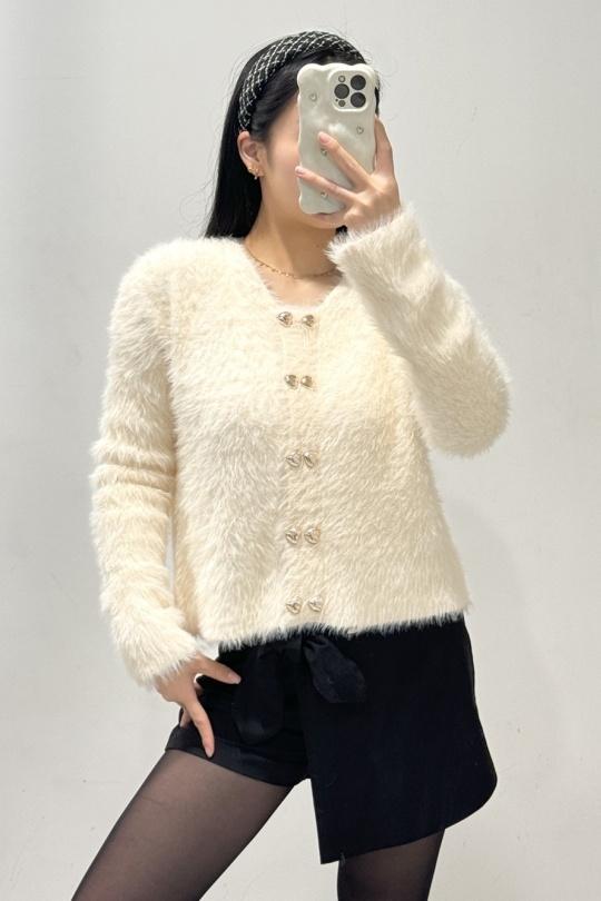 Cardigan Donna Cream ROSY DAYS - DESVENCHY A9006 Efashion Paris