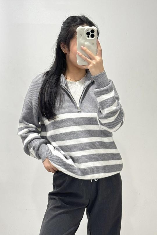 Pulls Femme Gris ROSY DAYS - DESVENCHY K2326 Efashion Paris