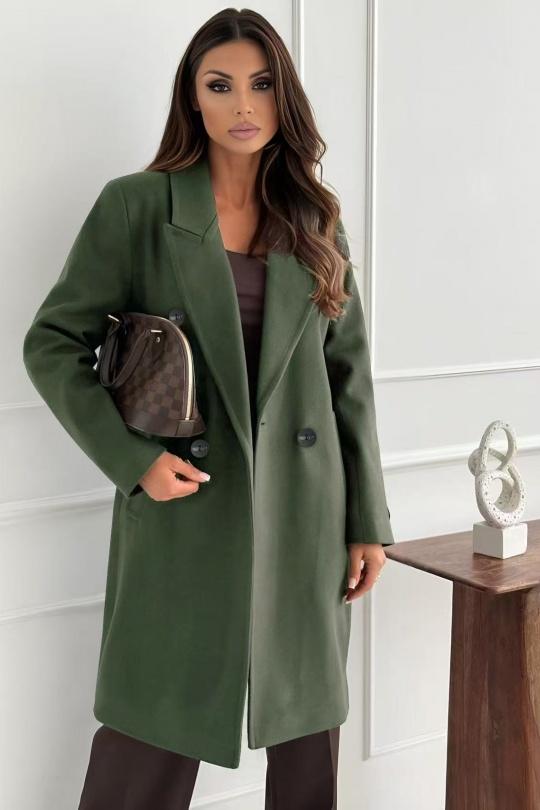 Coats Women Khaki ROSY DAYS - DESVENCHY K5224 Efashion Paris