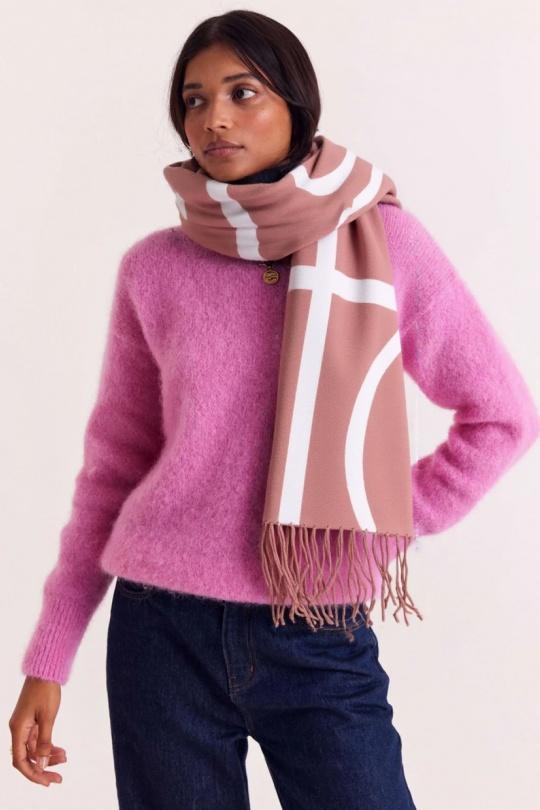 Écharpes Accessoires Rose ROSY DAYS - DESVENCHY J2393 Efashion Paris