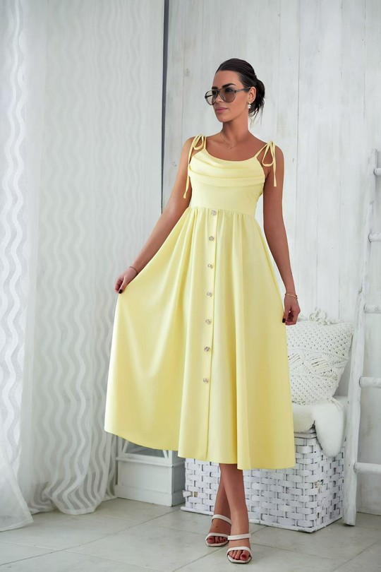 Robes mi-longues Femme Rouge ROSY DAYS - DESVENCHY 5429X Efashion Paris