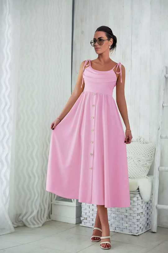 Robes mi-longues Femme Rouge ROSY DAYS - DESVENCHY 5429X Efashion Paris