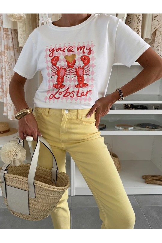 T-shirts Femme Blanc ROSY DAYS - DESVENCHY 25TSLOBSTER Efashion Paris