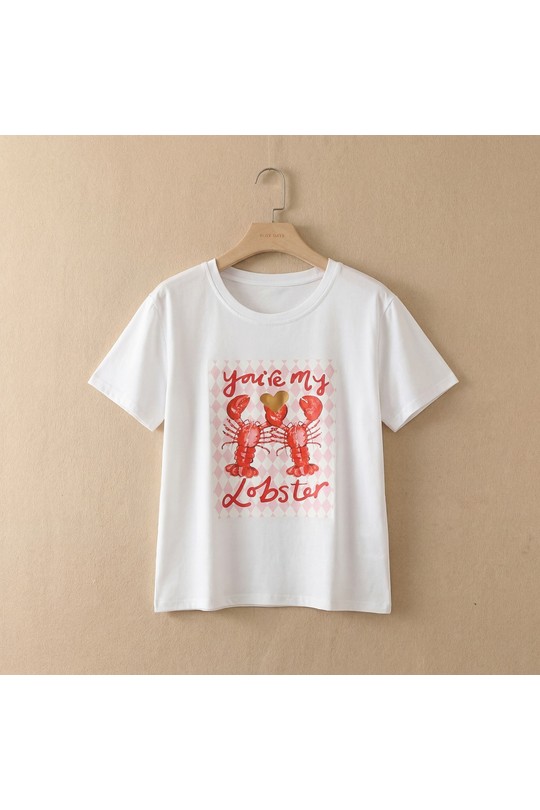 T-shirts Femme Blanc ROSY DAYS - DESVENCHY 25TSLOBSTER Efashion Paris
