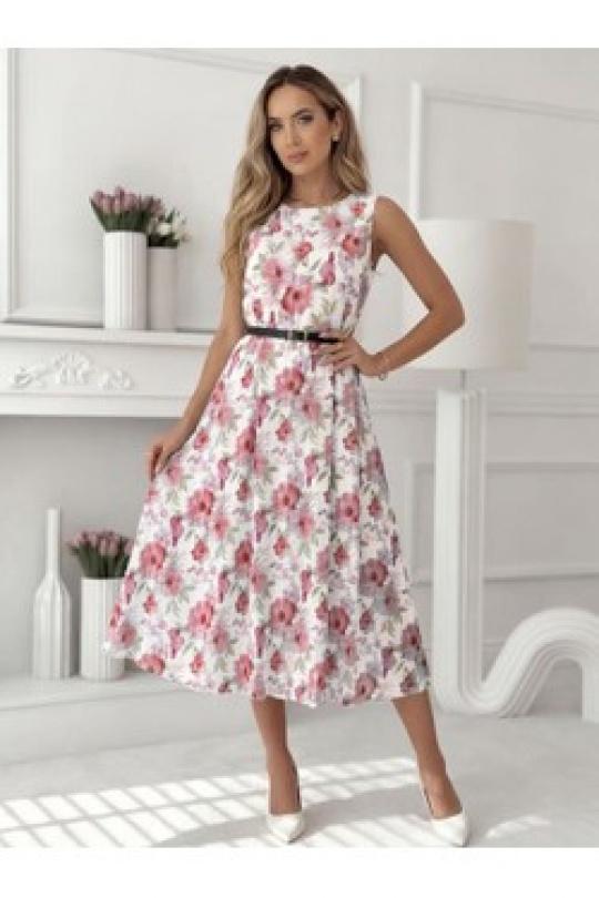 Robes mi-longues Femme Lilas ROSY DAYS - DESVENCHY 2416F Efashion Paris