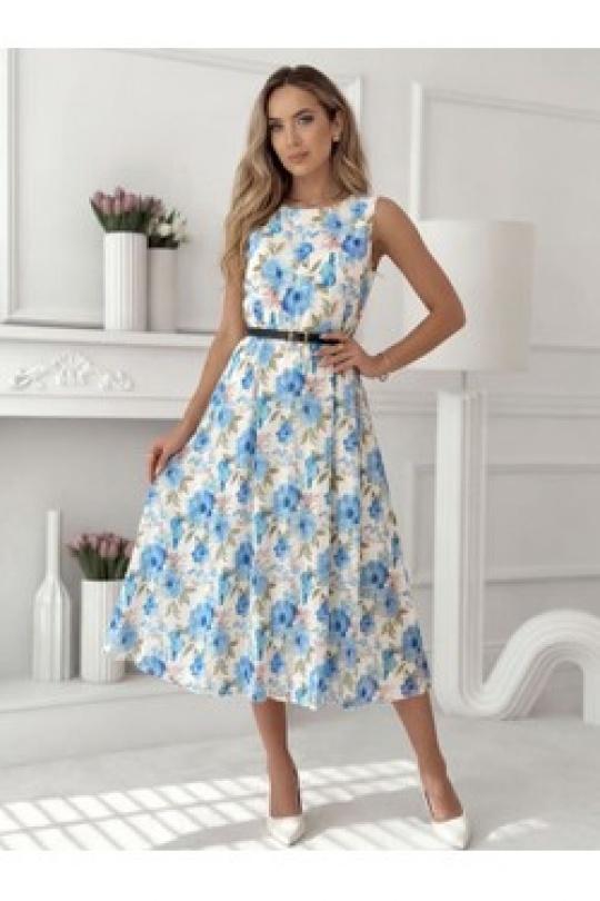 Robes mi-longues Femme Lilas ROSY DAYS - DESVENCHY 2416F Efashion Paris