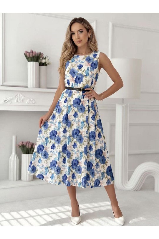 Robes mi-longues Femme Lilas ROSY DAYS - DESVENCHY 2416F Efashion Paris