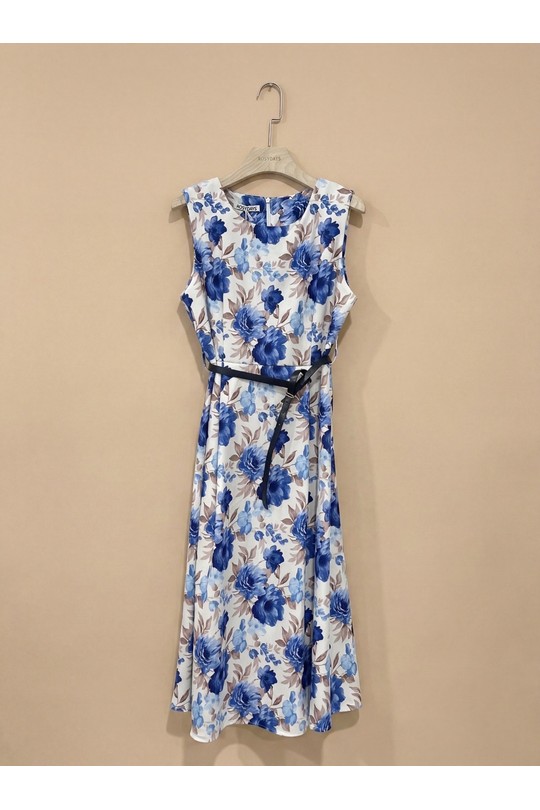 Robes mi-longues Femme Lilas ROSY DAYS - DESVENCHY 2416F Efashion Paris