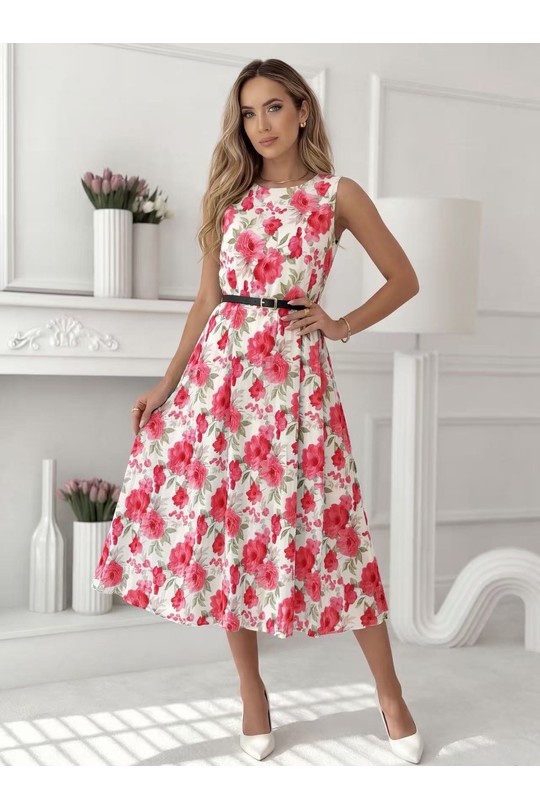 Robes mi-longues Femme Lilas ROSY DAYS - DESVENCHY 2416F Efashion Paris