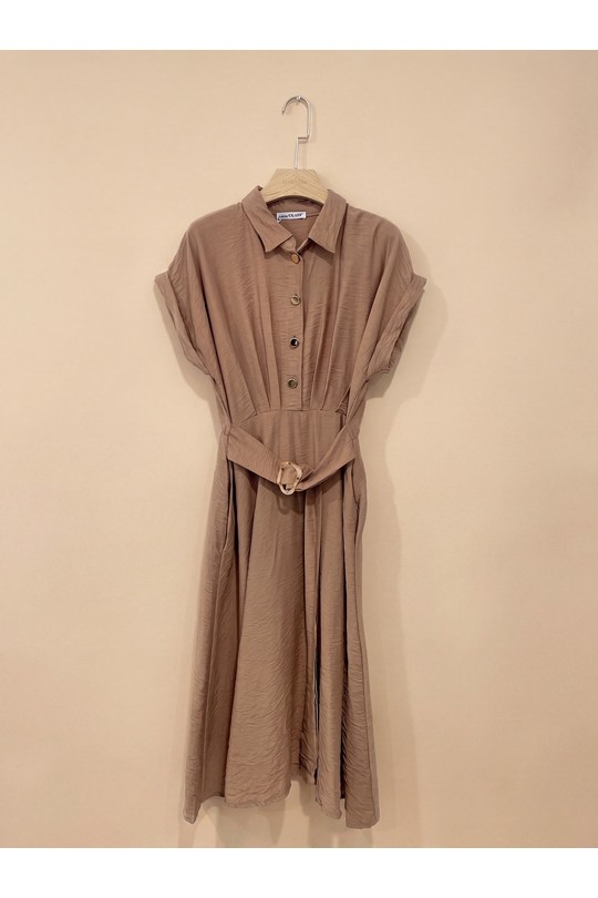 Robes mi-longues Femme Ecru ROSY DAYS - DESVENCHY 5488 Efashion Paris