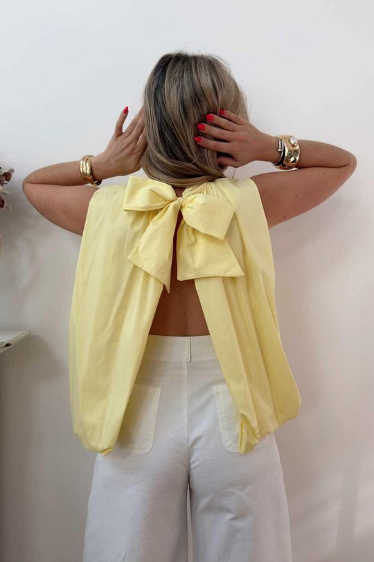 Tops Femme Jaune ROSY DAYS - DESVENCHY 5140 Efashion Paris