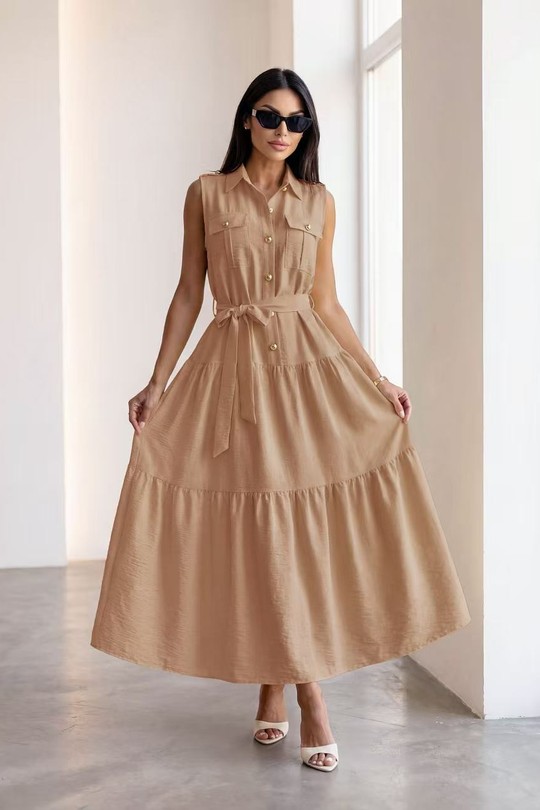 Robes longues Femme Vert bouteille ROSY DAYS - DESVENCHY X5032 Efashion Paris