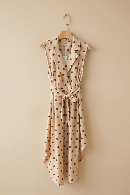 Robes mi-longues Femme Marron ROSY DAYS - DESVENCHY 5521 Efashion Paris