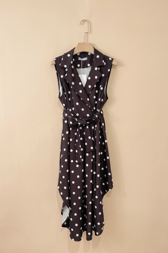 Robes mi-longues Femme Marron ROSY DAYS - DESVENCHY 5521 Efashion Paris