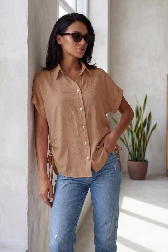 Chemises Femme Camel ROSY DAYS - DESVENCHY 5508X Efashion Paris