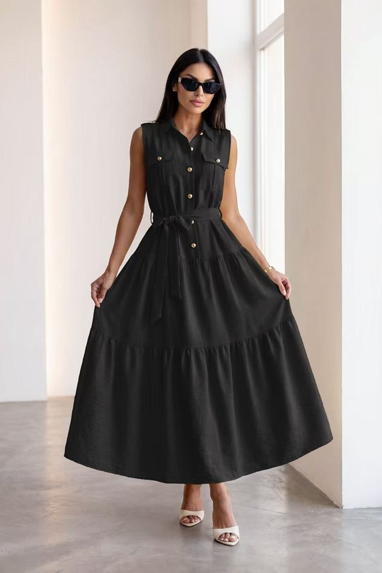 Robes longues Femme Vert bouteille ROSY DAYS - DESVENCHY X5032 #c Efashion Paris