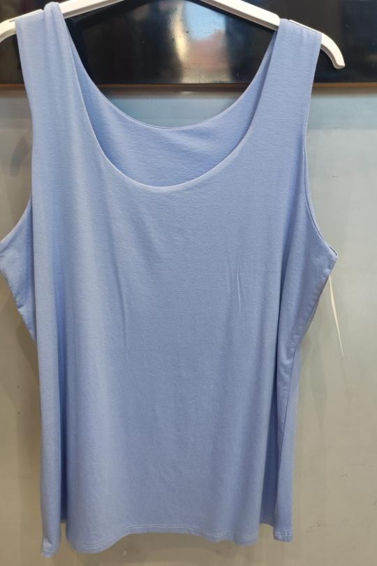 Débardeurs Femme Bleu ciel Fanda Miss 188 GRAND TAILLE  Efashion Paris