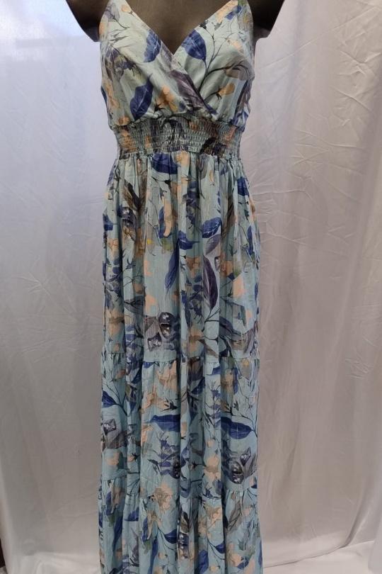 Robes longues Femme Bleu Fanda Miss 2511-1 Efashion Paris
