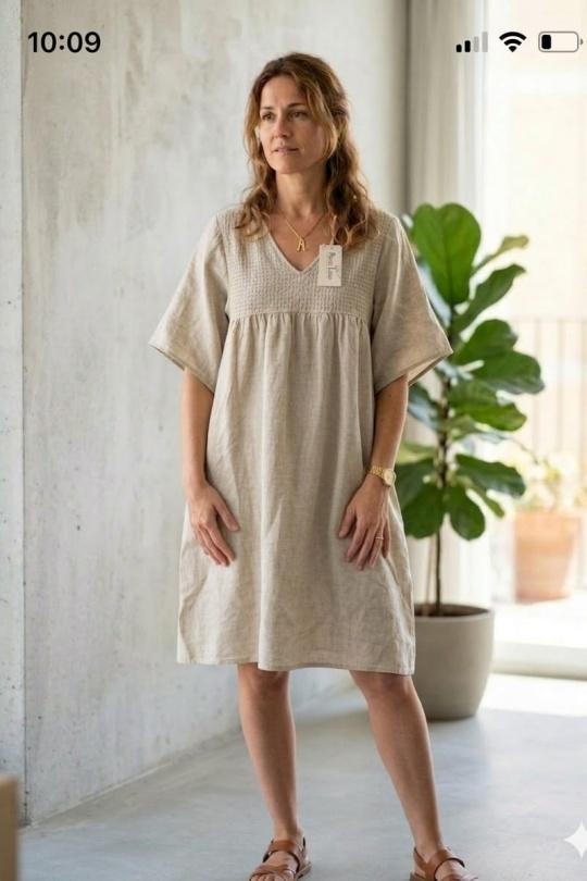 Robes mi-longues Femme Jaune Fanda Miss LIN 25220 Efashion Paris