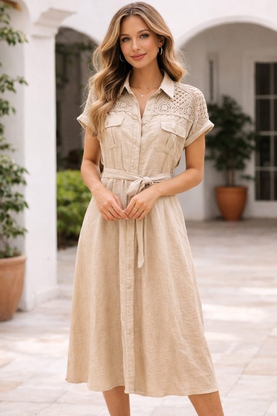 Robes mi-longues Femme Noir Fanda Miss R2565 Efashion Paris